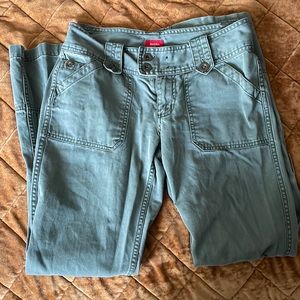 Sage green cargo type pants